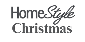 HomeStyle Christmas logo featuring elegant typography for festive home decor inspiration.