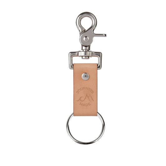 natural leather travel keyring without engraved travel tokens for a travel gift