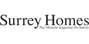 Logo of Surrey Homes, showcasing the lifestyle magazine for Surrey.