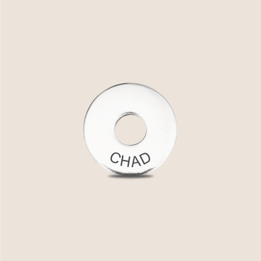 Engraved Chad Country Token to remember your holiday, adding it to your travel keychain to make the perfect keepsake.